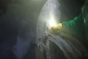 南充消防水池堵漏现场